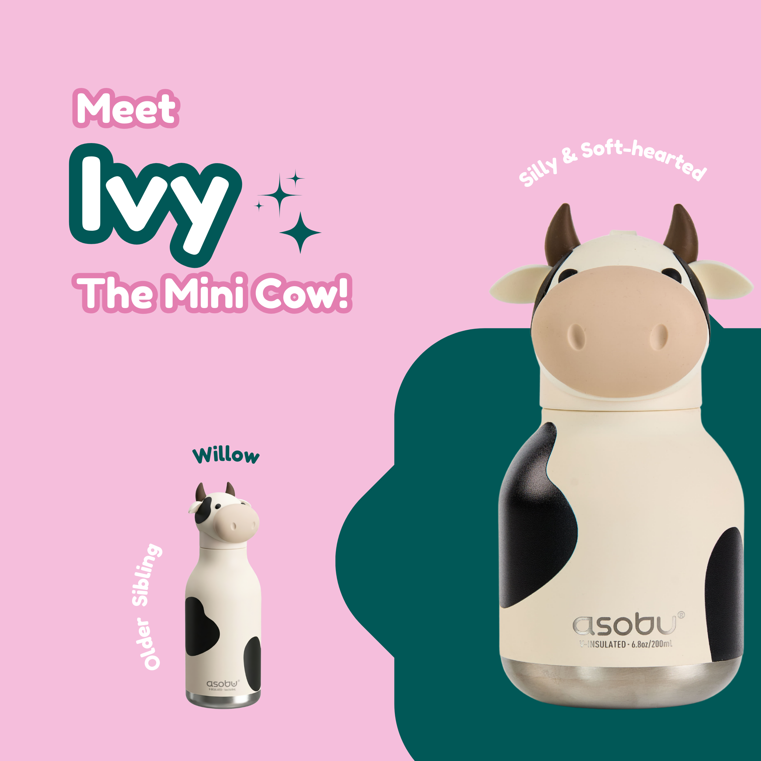 Mini Cow Bestie Bottle