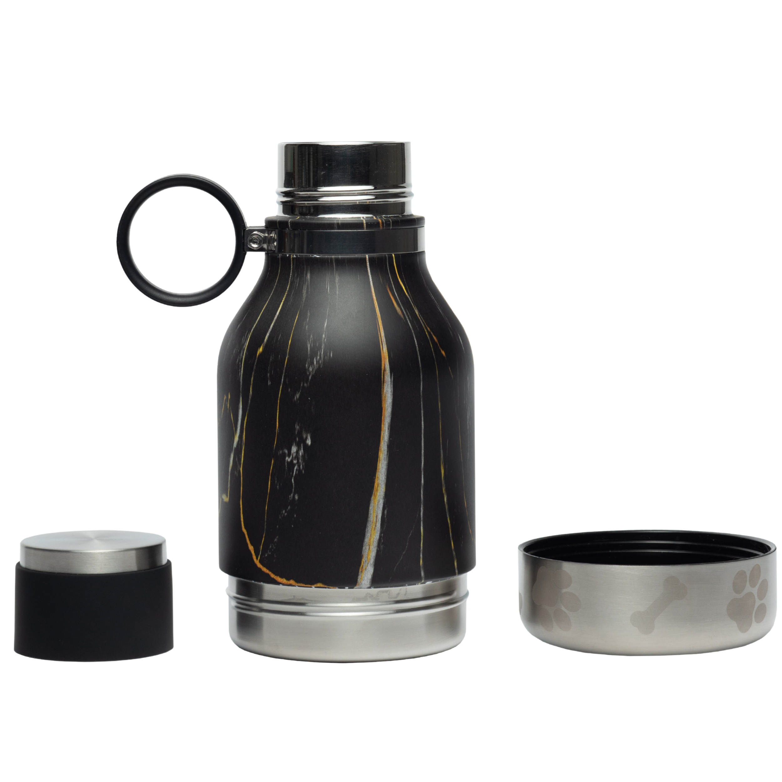 Midnight Marble Dog Bowl Bottle