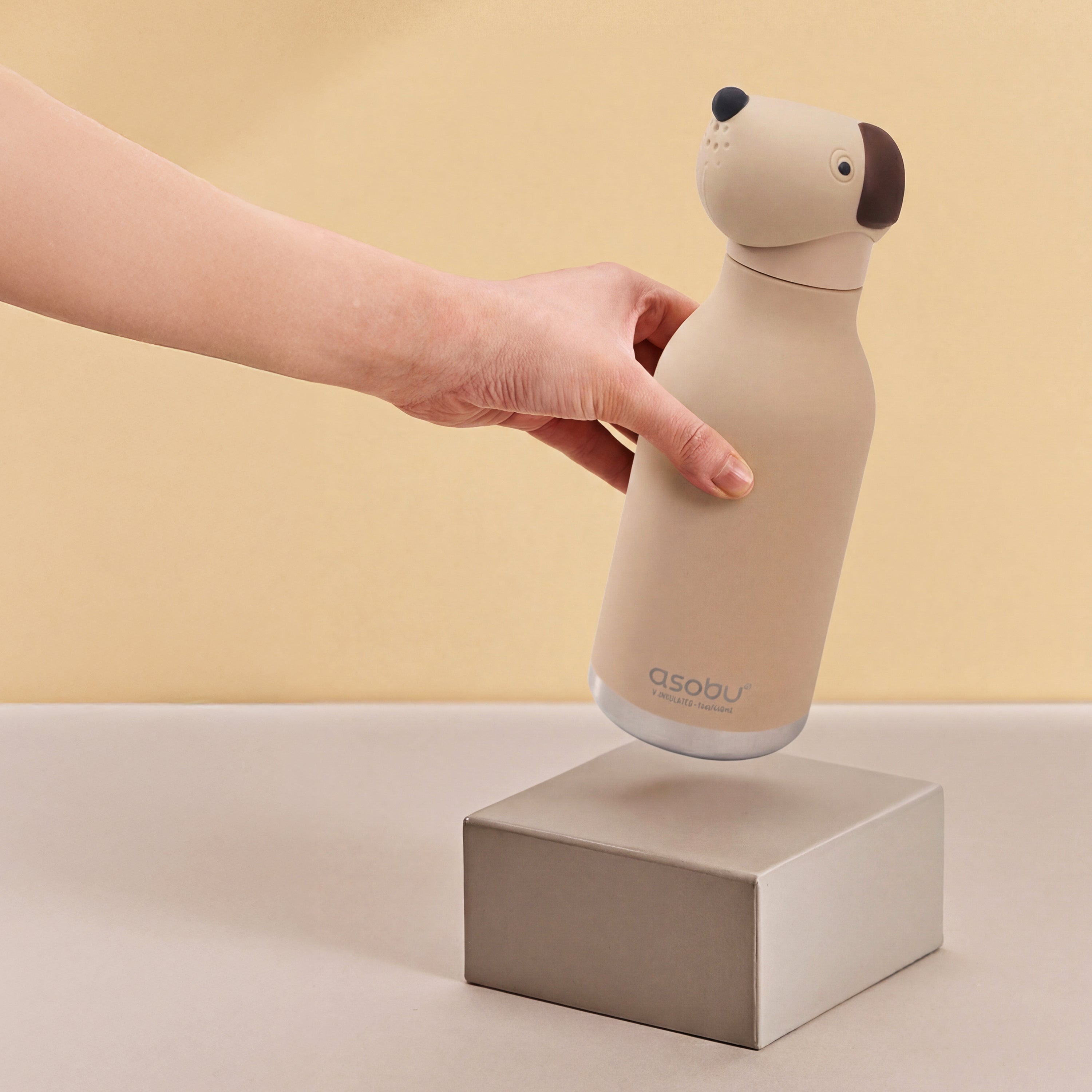 Beige Dog Bestie Bottle