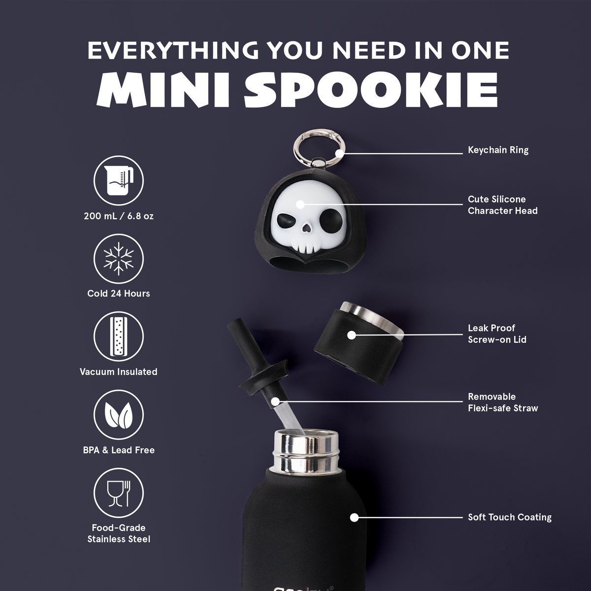 Mini Skeleton Spookie Bottle