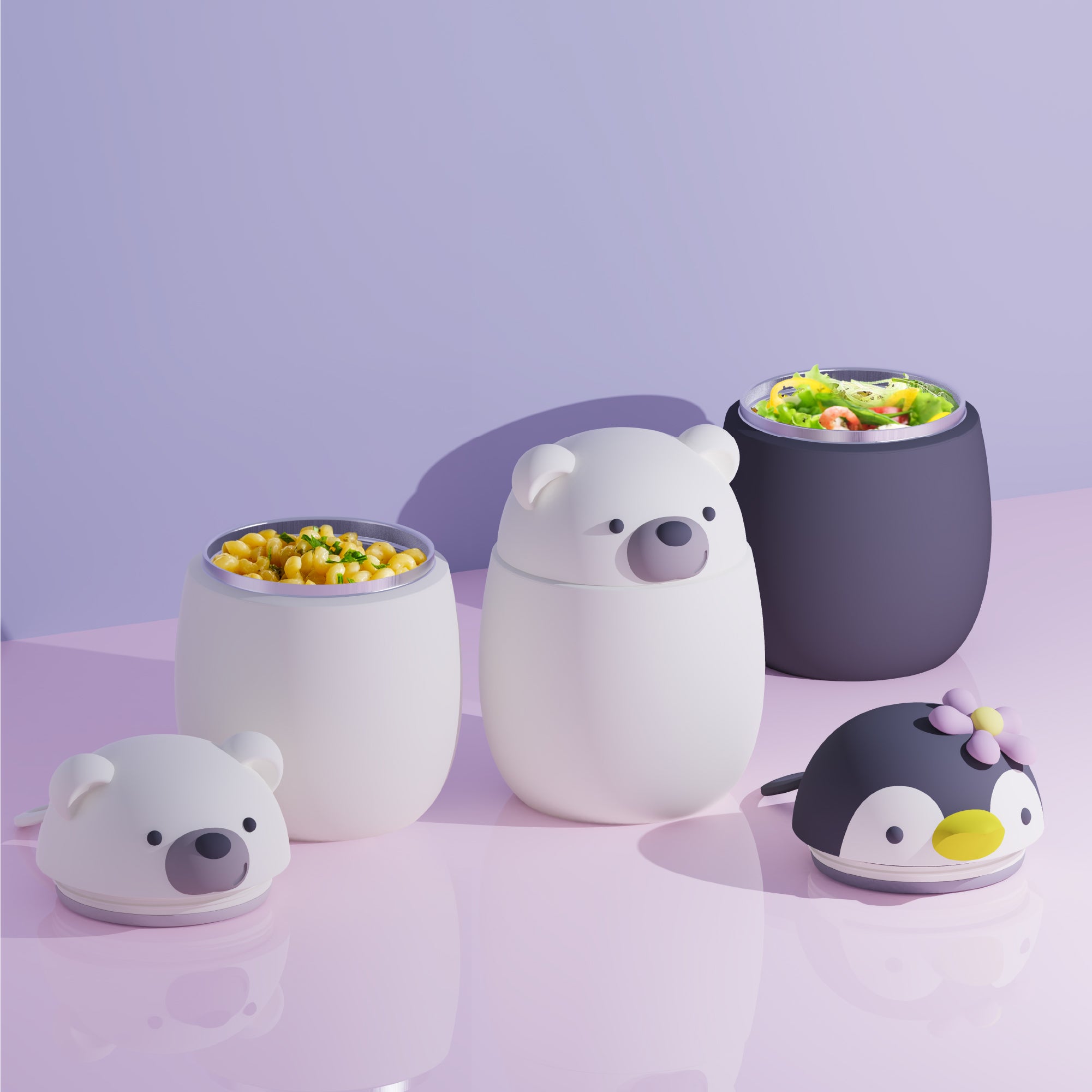 Snowman Bestie Food Container