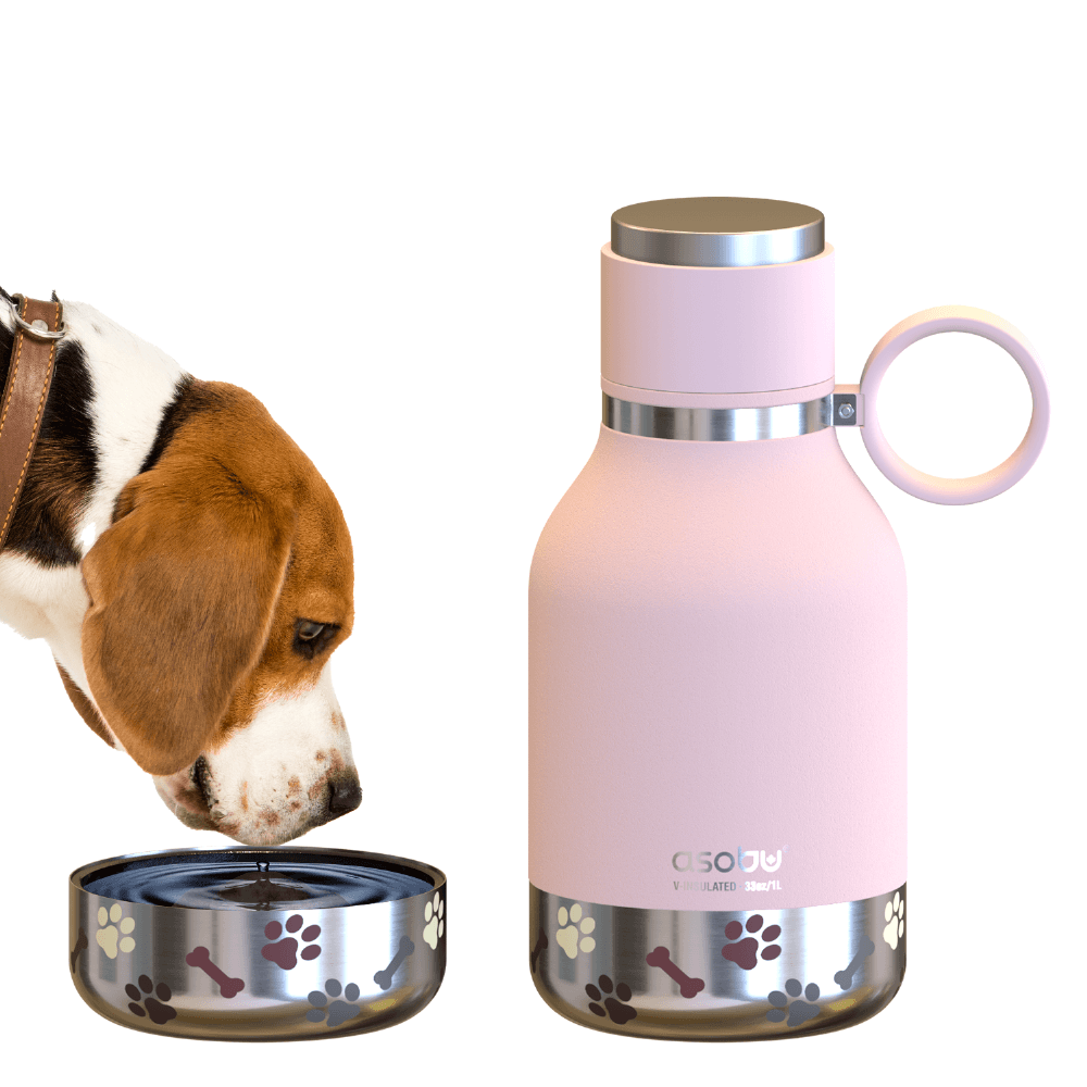 Powdered Pink Dog Bowl Bottle