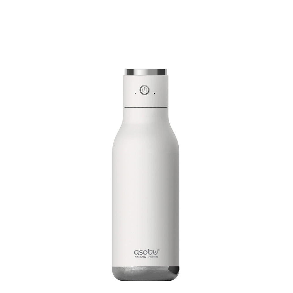 speaker water bottle - white