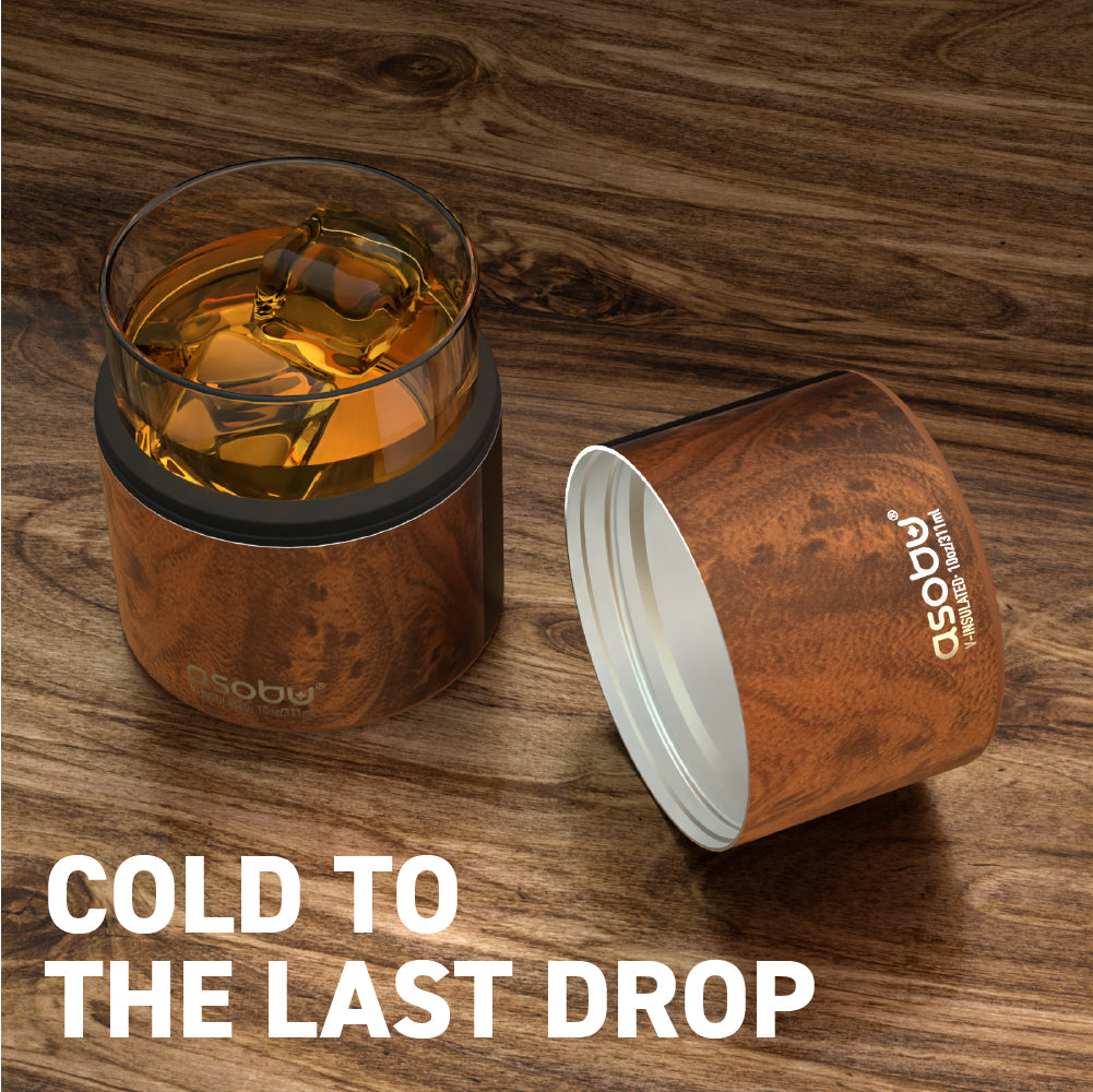 Natural Wood Whiskey Insulated Sleeve